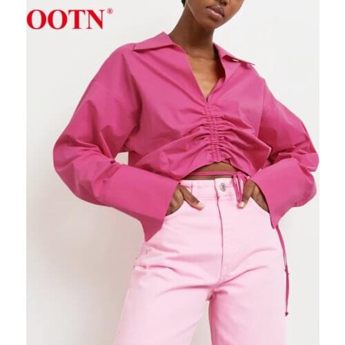 OOTN Women's Ruffle Shirts