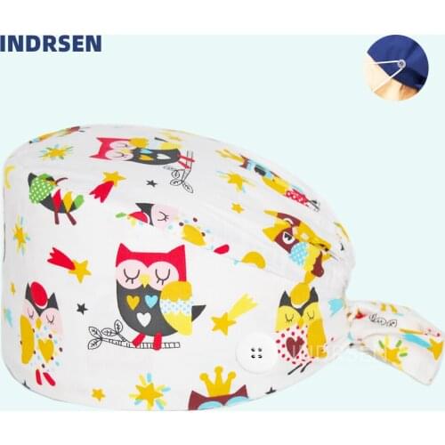 Wholesale Doctors Cap Scrub Cap Cotton Uniform Accessories Clinic Dental Lab Adjustable Surgicals Caps Greys Anatomy