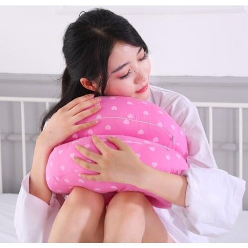 Support Pillow For Pregnant Women Body PW15 100% Cotton Floral P Print U Shape Maternity Waist Sleeping Maternity Pillows