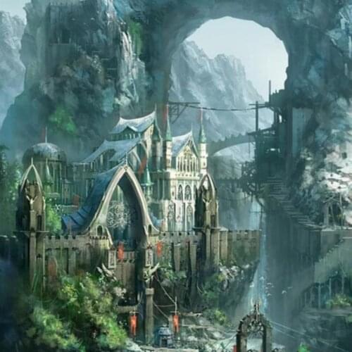 Full Square Round 5d Diamond Painting Magic Castle Arts Craft Diamond Embroidery Cross Stitch Kits DIY Home Decor