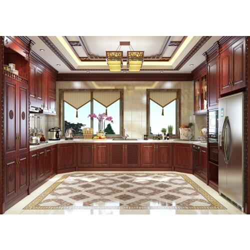 Luxury Solid Wood Kitchen Cabinets Classic Modern Commercial Style Kitchen Cabinet Designs