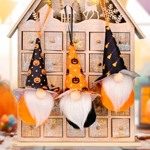 Happy Halloween Party Decor Theme Terror Faceless Doll 2021 Halloween Decorations For Home Event Doll Pendant Decorations Gifts