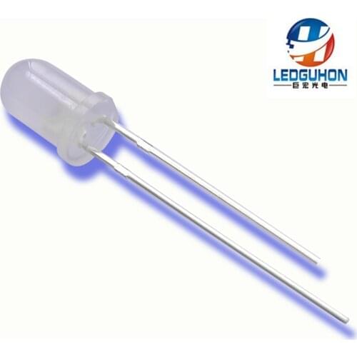 Led diffused lens 5mm white to white led diode packing