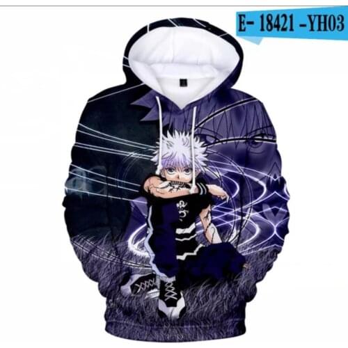 Cool Personality Men Women 2021New HUNTER&HUNTER Hoodies 3D Printed Streetwear Fashion Hunter X Hunter Anime Sweatshirts Clothes