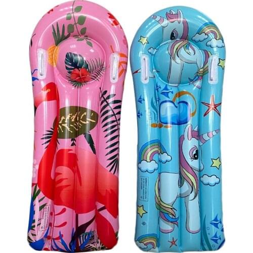 Thicken childrens surfboard swimming water skiing water inflatable cartoon swimming floating bed inflatable floating row