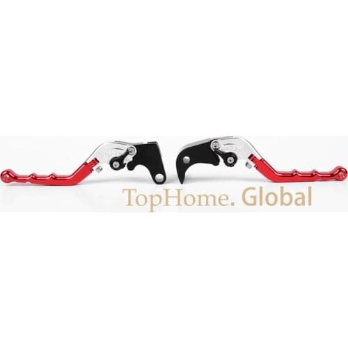 Top quality CNC Foldable Folding Fingers Wave Brake Clutch Levers For Yamaha R6S CANADA VERSION 2007-2009 Silver&Red&Black 2008