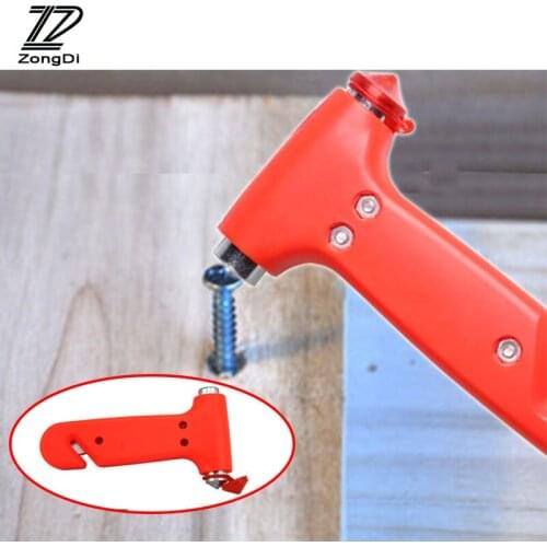 ZD 1Pc Car safety hammer multi-function Emergency survival tools for Honda civic Citroen c4 Toyota c-hr Peugeot 307 accessories