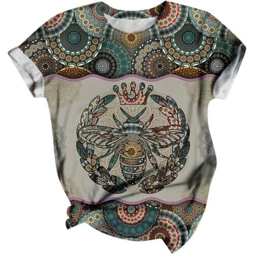 Women Short-Sleeve Animal-Printed Harajuku Tops Summer O Neck Loose Casual T-Shirt Streetwear Tee 3D Femme Plus-Size 2021