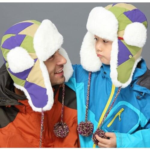 Winter Warm Earflap Female Bomber Hats Women Russian Trapper Thermal Hats Snow Ski Caps