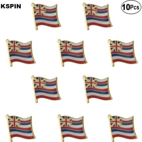 U.S.A Hawaii Lapel Pin Flag badge Brooch Pins Badges 10Pcs a Lot