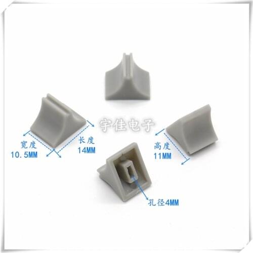 10 Piece Mixer straight slide potentiometer push key cap plastic push rod cap gray electronic keyboard switch cap aperture 4MM