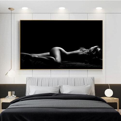 Frameless Artistic Women Print Canvas Painting Wall Art Picture for Living Room Home Decor