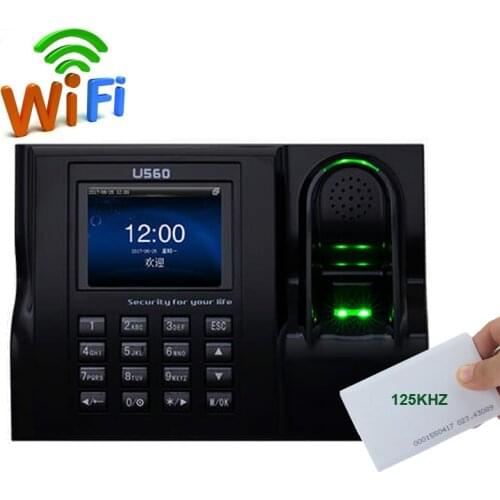 ZK U560 Biometric Fingerprint Office Attendance System Electronic Attendance Machine Recorder Timing Employee Machine Reader