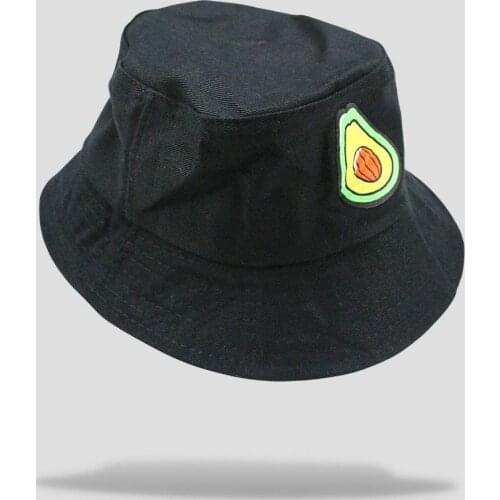 Avocado Figured Bucket Unisex Hat Black