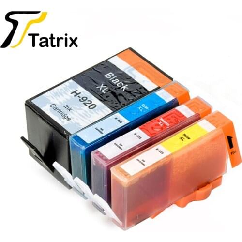 Tatrix 4PK HP920XL HP920 Ink Cartridge For HP 920 XL For HP HP Officejet 6000 6500 Wireless 6500A 7000 7500 7500A