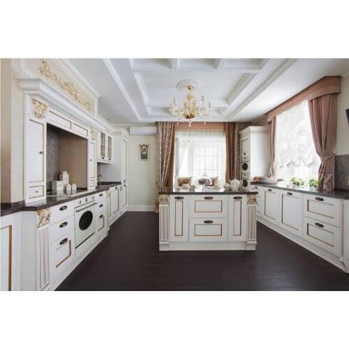 Solid wood painted kitchen cabinets traditional armadio da cucina muebles de cocina wooden unit kitchen furnitures S1606047