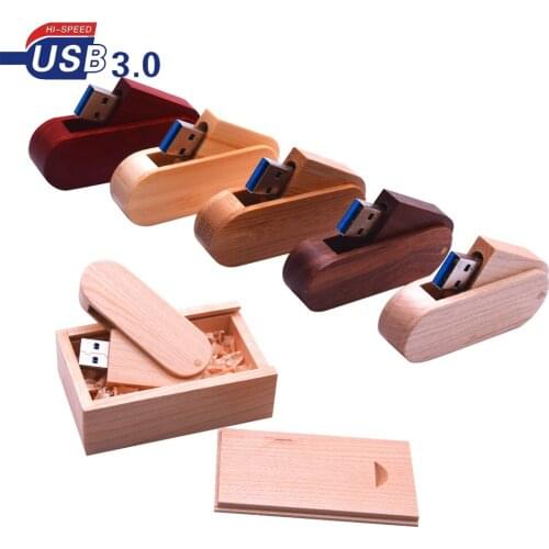 USB 3.0 Customer LOGO Wooden Usb Flash Drive Wood Pendrive 4GB 8G 16GB 32GB 64GB Memory Stick Wedding Gift(over 10pcs Free LOGO)