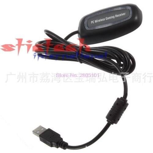 By dhl or ems 20 sets PC Wireless Controller Gaming Receiver Adapter for Xbox 360 Controller Gamepad With CD Drive Win7/8/10