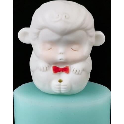 DW0266 PRZY Molds Silicone Mold Candle 3D Adorable Monkey Elephant Animal Moulds Soap Handmade Soap Mold Clay Resin Moulds