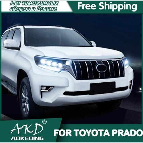 Headlights For Car Toyota Prado 2018-2020 LC150 DRL Head Lamp LED Bi Xenon Bulb Fog Lights Tuning Car Accessory
