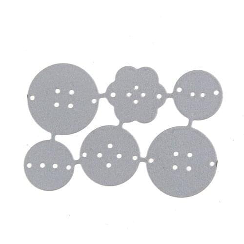 Button Metal Cutting Dies wedding Scraper card album invitation paper Craft embossing stencils art die cuts 52*36mm
