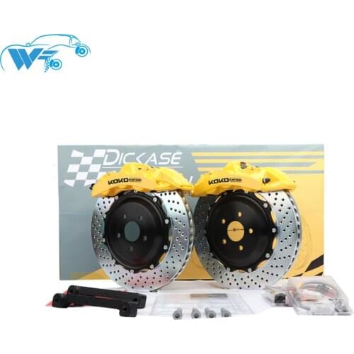 KOKO RACING flower center bell yellow caliper 21 inches front wheel drilled disc 405*34mm for bmw f10 530d