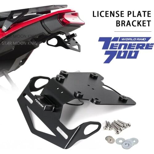 For Yamaha Tenere 700 Tenere700 2019 2020 2021 Motorcycle Rear License Plate Holder Bracket Bracket Tail Tidy Fender Eliminator