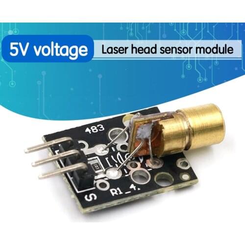 KY-008 3pin 650nm Red Laser Transmitter Dot Diode Copper Head Module for arduino DIY Kit