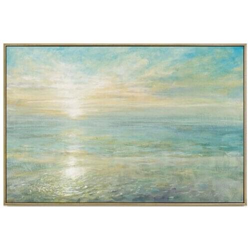 Oneroom Van Gogh Sea Cross Stitch Kits Sunrise Scenery Crafts 14CT Unprinted Embroidered Handmade Art DMC Oil Painting Wall