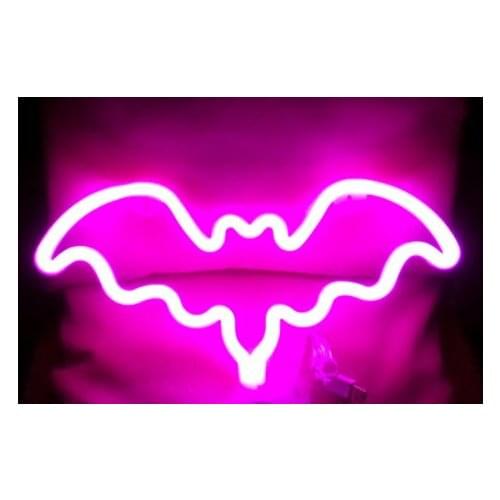 Neon Luminous Bat Table Night Lamp