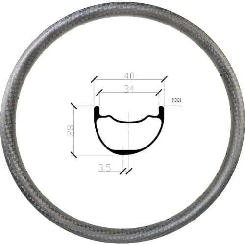 29er MTB AM 40mm carbon rim 28mm deep tubeless clincher Hookless UD 3k 12k Marble matte glossy 28H mountain bicycle wheel parts