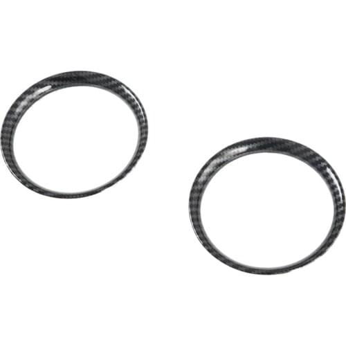 For Nissan Navara NP300 2016-2021 Carbon Fibre Car Front Air Conditioner AC Outlet Vent Frame Cover Trim Accessories