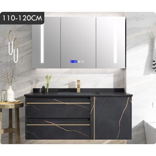 Bathroom cabinet combination modern simple marble stone board bathroom washbasin