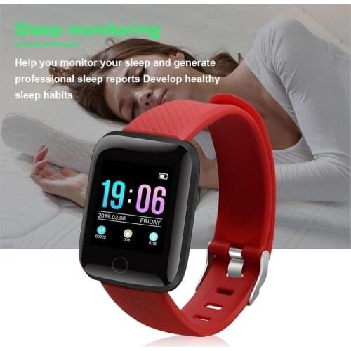 Smart bracelet men women 1.3 inch color screen heart rate blood pressure detection music control IP67 waterproof smart watch