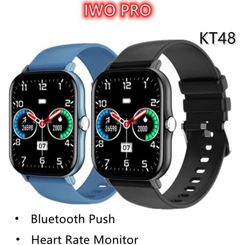 KT48 Smart Watch IP68 Waterproof Heart Rate Mens Watch Music Camera Control Smartwatch Womens Watches For Android IOS