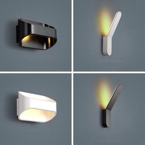 Modern Led Wall Lamp Aluminum Indoor Up Down Wall light For Bedroom Bedside Bathroom Corridor Stairs Home Light AC85-265V