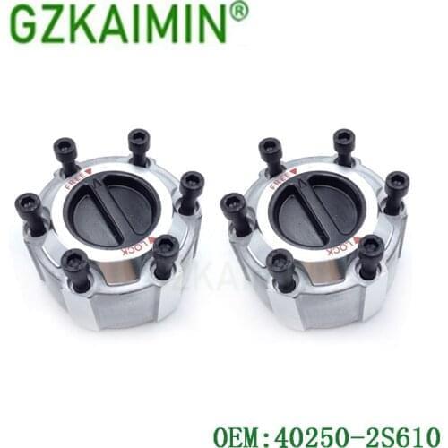 2PCS 40250-2S610 Manual Wheel Locking Hubs 402502S610 For Nissan D21 2.0 3.0 L AVM 461 6 Studs AVM 461