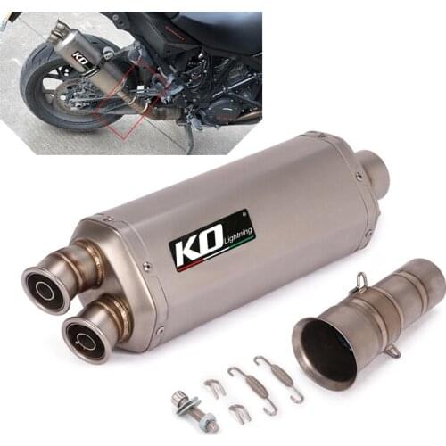 Slip-on Exhaust Motorcycle Titanium Converter 51mm Muffler Pipe Modified for Super Adventure 1290 R/S/T Adventure 1050 1090 1190