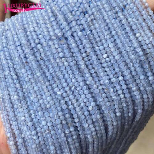 High Quality Natural 3mm Agates Stone Faceted Round Shape DIY Loose Spacer Beads Bracelet Necklace Jewelry Accessory 38cm b145