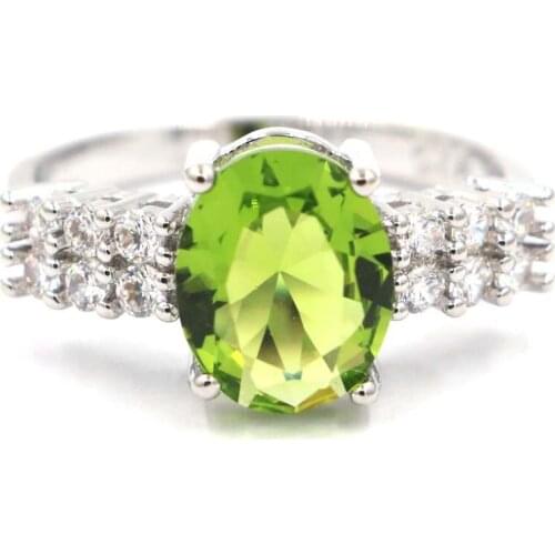 20x8mm New Statement Jewelry Created London Blue Topaz CZ for Women Silver Rings Fashion Eye Catching