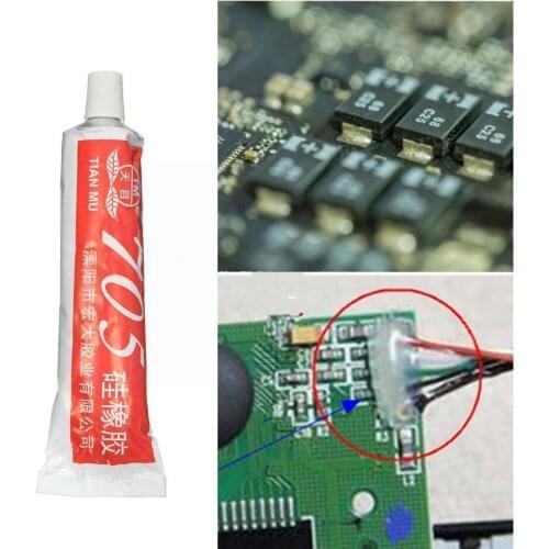 1PC 705 Electronic High Temperature Resistant Silicone Sealing Tape Electrical Waterproof Insulation Rubber Liquid Sealant G8Q7