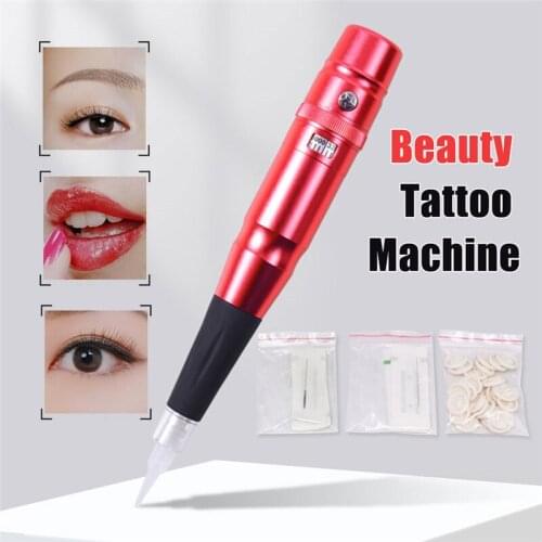 1pc Professional Makeup Tattoo Pen Microblading Pigment Permanent Makeup Lip Eyebrow Eyeliner Tattoo Machine