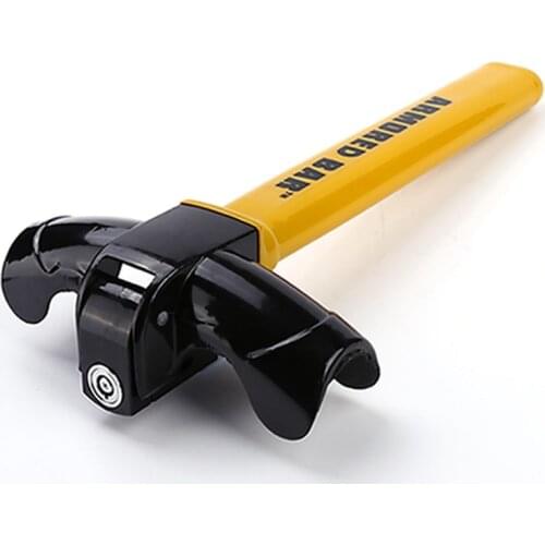 1pc Universal Car Steering Wheel Lock Round Lock Car Steering Wheel Door Lock Car Anti-Theft Security Lock Supplies