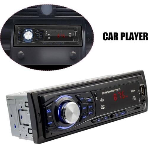 1 Din Automobile Mp3 Player AUX Function BT Wireless FM Radio Car Stereo MP3/WMA/WAV/FLAC With Steering Wheel Remote Control