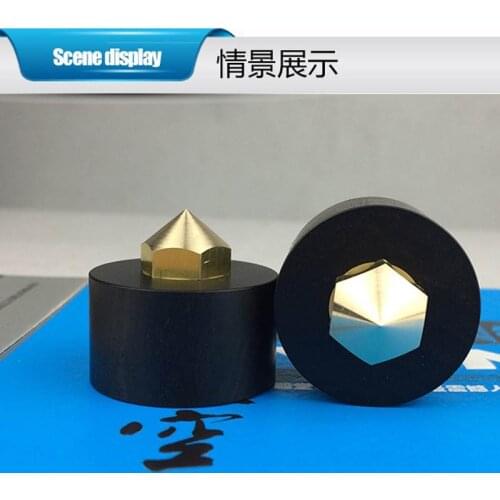 Free shipping 4 Pair ebony wood Adjustable height HiFi Stand Feet amplifier Speaker Shockproof Spikes Audio Isolation Shock