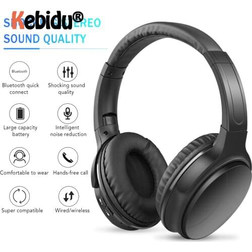Kebidu HK02 Bluetooth 5.0 Headset Wireless Headphone For Ear Head Phone iPhone Xiaomi Huawei Earbuds Earpiece Newest