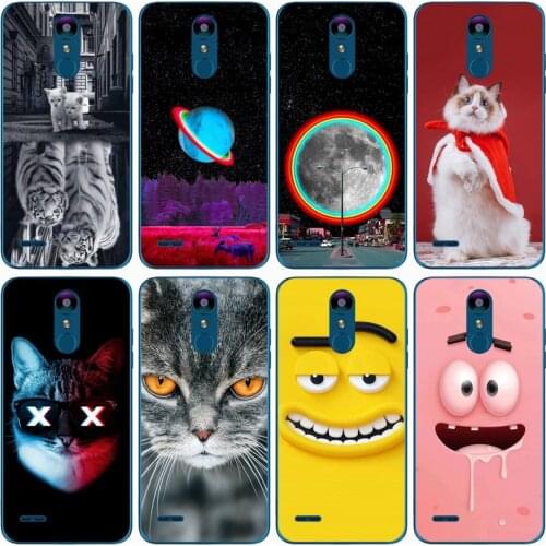 For LG K8 2018 Case Rose Wolf Cute Patterned Cover Soft Silicon Phone Case for LG K9 Top Quality