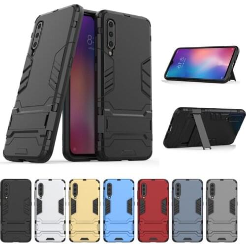Case For Xiaomi mi9 Cover xiaomi mi 9 cover Iron Man 2 in 1 Hybrid Armor Stand Holder Soft Case For Xiaomi mi9 case kimTHmall