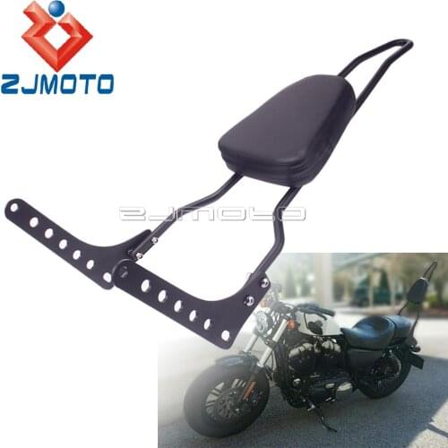 For Harley Black Detachable Sissy Bar Passenger Backrest For Softail Slim Street Bob Deluxe Heritage Classic FLSL FXBB FLDE FLHC