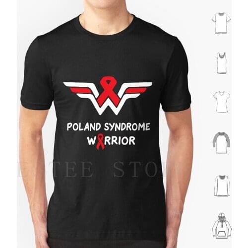 Poland Awareness Support Survivor Red Ribbon Gifts T Shirt Diy Big Size 100% Cotton Poland Poland Awareness Poland Poland